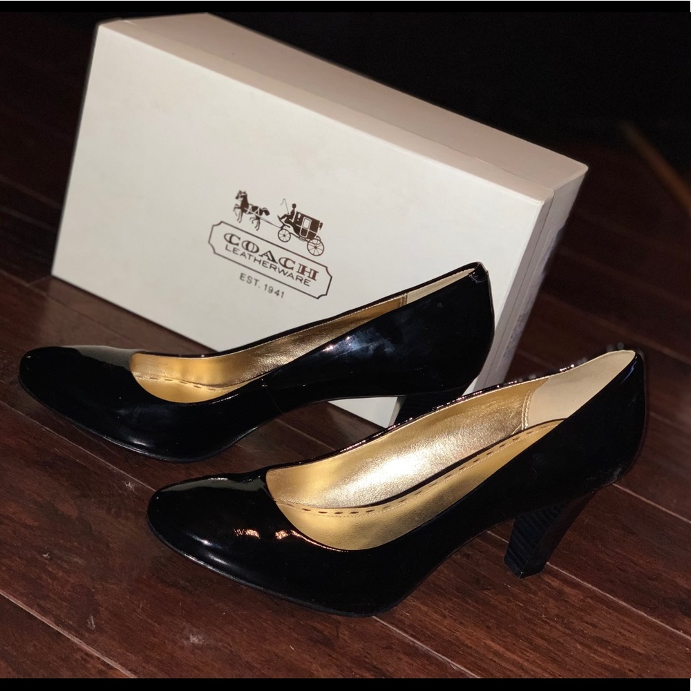 Coach black heels
